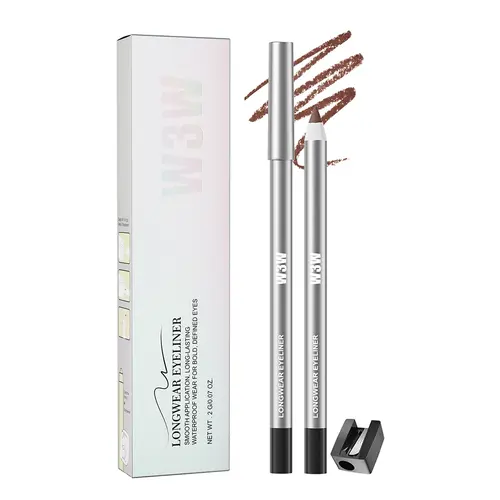 Waterproof Cosmetic Gel Eye Pencil Eyeliner - Smooth Creamy Glide Texture, Smudge-Resistant Dark & Plum Shades, Easy Eye Makeup for Lid Definition, Daily & Night Looks.#backtoschool