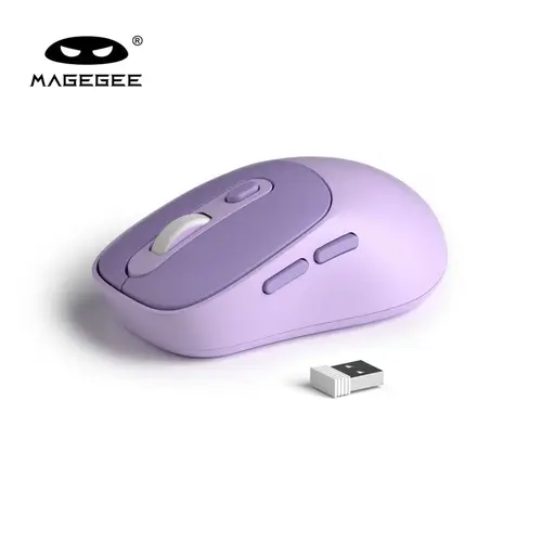 MageGee V100 58g Ultra-Light Wireless Mouse, 2.4G USB Office Accessories with Adjustable DPI, Premium Rubber Wheel, Advanced Optical Sensor & Auto Sleep Energy-Saving Feature for Work from Home,back to school,back to school haul