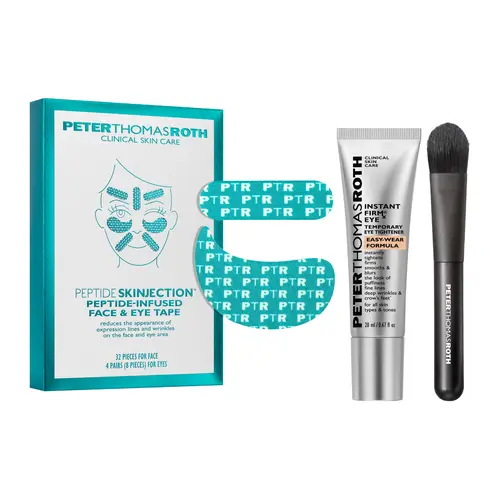 Peptide Skinjection Peptide Infused Face + Eye Tape & Instant FirmX Easy Wear Temporary Eye Tightener (20ml)