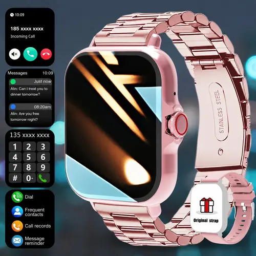 2026 New Wireless Wearable Fitness Tracker Digital Smartwatch for Men and Women, 1.83 Inch HD Touch Screen, Multiple Sports Modes, Notification Alerts, Music Control, Compatible with iPhone and Android, Electronic Sport Watch, Wearable Tech Gadgets