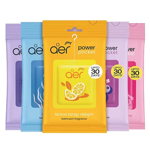 Aer Power Pocket Disposable Assorted Scented Bathroom Fragrance Bundle - 5 x 3 Pack (15 Units Total) with Advanced Aromatic Scent Technology, Calming Home Fragrance Home Decor Accessory