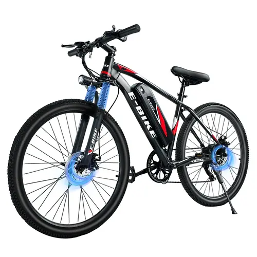 Summer Ready Lightweight Commuter Ebike - 1500W, 25 mph, 50+ mi Range Removable Battery, 26" Puncture-Resistant MTB Tires, 7-Speed, UL 2849 Certified, 49.6 lbs, 26 inches