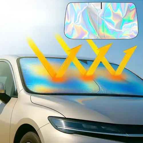 Portable car sunshade, windshield sunshade, foldable windshield sunshade, car exterior accessories, daily car windshield cooling umbrella