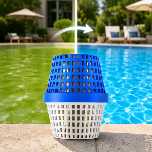 Copper Pool Unit for 7.5K–20K Gallons, Replacement for PoolRX, Compatible with Above Ground & Inground Pools, Mineral Pool Cartridge, Water Clarifier, Helps Keep Water Crystal Clear, Easy to Install, Pool Accessories, Summer Vibes