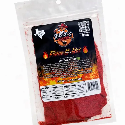 Rosco's FLAME-N-HOT Beef Jerky
