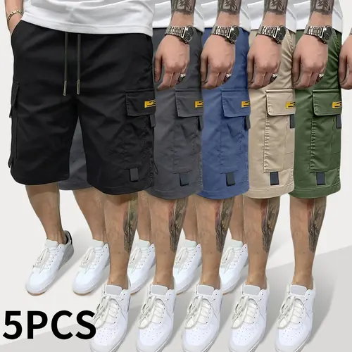 Men's Cargo Shorts with Big Pockets, Relaxed Fit Casual Work Shorts, Breathable Lightweight Cotton Bottoms for Outdoor Activities, Beach, BBQ & Daily Style,father'sdaygifts
