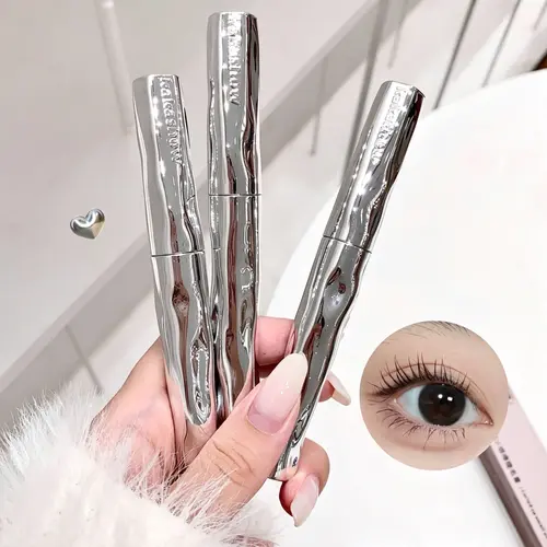3PCS Mascara with Spiral Brush Head, Effect Lasts for 24 Hours, Easy to Apply, Volumizing and Curling, Liquid Form, Voluminous Mascara
