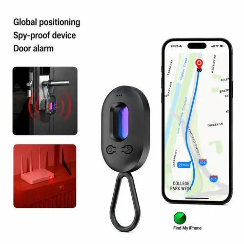 Hidden Camera Detectors, GPS Tracker, Vibration sensor Door and window alarm, Spy Camera Detector,Anti-intrusion, 30H Working Time for Travel, Car, Bathroom, Office, Hotel, Airbnb, Rental
