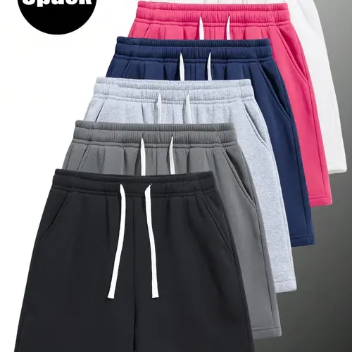 3-Pack ，men’s shorts: drawstring 5‑inch shorts, running athletic shorts—breathable and comfortable. Suitable for summer daily commuting/work, outdoor running, holiday leisure. Simple solid colors that are easy to match; suitable for both men and women.