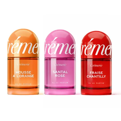 Cremerie La Collection | Sweet, Floral & Citrus Eau de Parfum Gift Set — Fraise Chantilly, Santal Rosé & Mousse a L'Orange