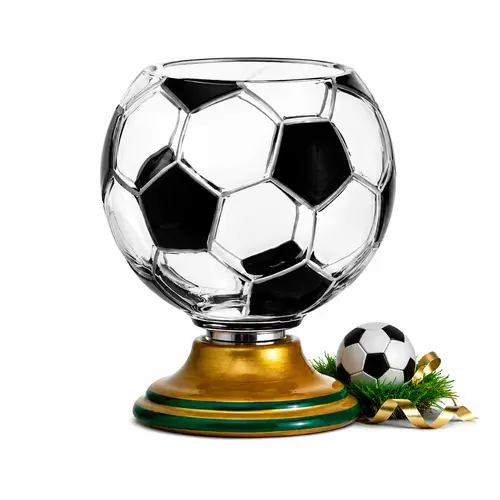 Soccer Ball Glass Cup, 10 oz, Rotating Sports Drinkware for Beer, Juice, Milk, Game Day Parties and Soccer Fan Gifts，Summer sohochic