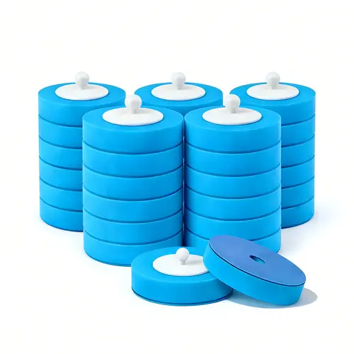 Disposable Toilet Brush Refill Pack, 32-Piece Home & Bathroom Cleaning Supplies, Eliminates Need to Clean Soiled Tools