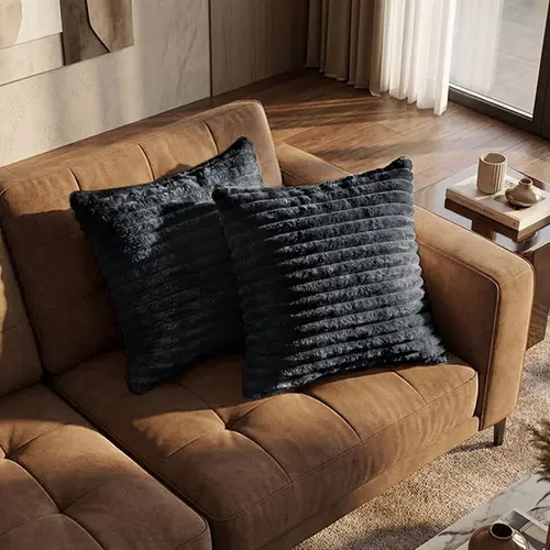 Father's Day Soft Plush Durable Throw Pillow Covers - Washable, Modern, Same Color as Sofa Decorative Couch Cushion Covers with Free Pillows for Living Room, Bedroom Sofas