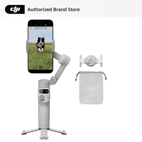 DJI Osmo Mobile 7 3-Axis Smartphone Gimbal, Built-in Tripod & Selfie Stick, ActiveTrack 7.0, 10H Battery, Compatible with iPhone & Android
