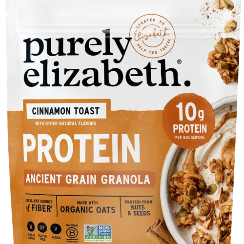 Purely Elizabeth Cinnamon Toast Protein Granola, 6-Pack - Natural, Gluten-Free, High-Fiber, Made with Organic Coconut Oil