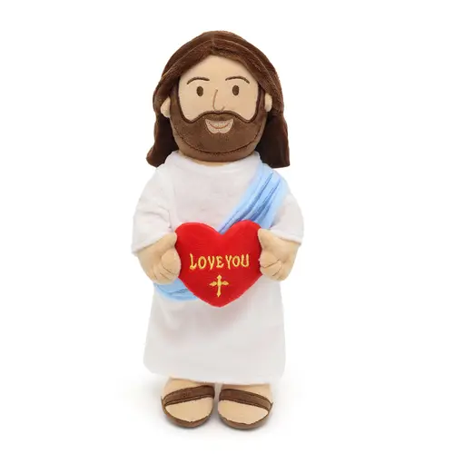 Yelakey 14" Jesus Plush with NFC Daily Bible Verse,Love You Stuffed Doll Plushie Religious Party Favor Kids Toys Christian Gift for Your Love