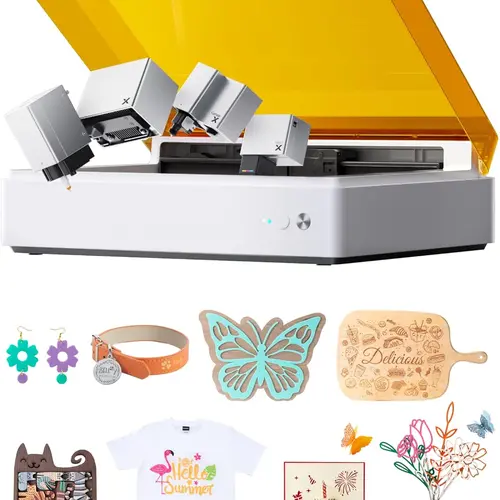 xTool M1 Ultra Laser Cutter and Engraver Machine, 4-in-1 Craft Machine with 10W Laser Engraver, Inkjet Printing, Blade Cutting, Pen Drawing, Easy to Use on 1000+ Materials