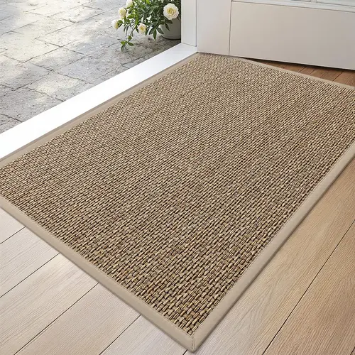 DEXI Ultra Thin Entryway Indoor Door Mat, Non Slip Rubber Backing Inside Entry Mat, Low Profile Easy Clean Dirt Trapper Doormat for Inside Entrance Patio,back to school,dorm essentials,home decor,home essentials