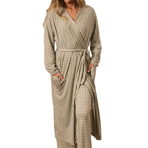 Solly Baby Women's Postpartum Pregnancy Hospital Wrap Robe with Tie Belt, Women's Sleepwear & Loungewear Bathrobe