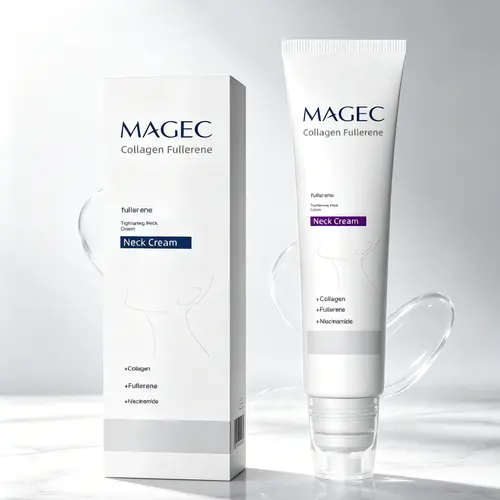 Reduces Wrinkles and Double Chin,Five Rollers for All Around Massage,Neck Firming Cream,Collagen Neck Cream,Relieves Edema,Suitable for Wrinkled Skin,with Hyaluronic Acid,VitaminC+E.