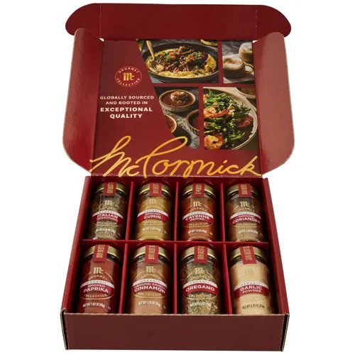 McCormick Gourmet Collection Bestsellers Bundle - 8 Premium Herbs & Spices (Cayenne, Italian Seasoning, Coriander, Cumin, Saigon Cinnamon, Smoked Paprika, Garlic Powder, Oregano)