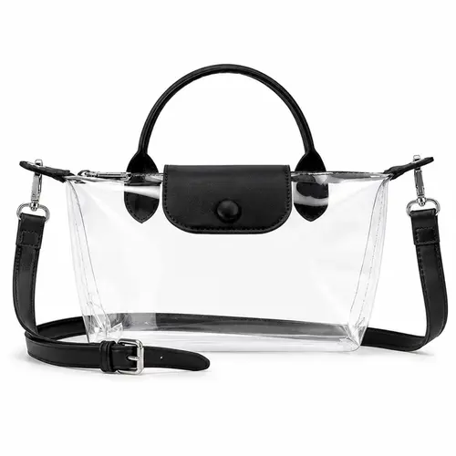 PVC Transparent Handbag, Concert Crossbody Bag, Clear Crossbody Bag, Fashionable Crossbody Bag, High-End Shoulder Bag, Portable Fashion Handbag, Stylish and Convenient