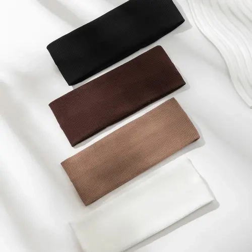 4pcs Women's Sporty Headbands, Striped Textile Coating, Sweat-Wicking Elastic Hair Bands, Yoga Running Spa Fashion Accessories, Workout Headbands, Sports Headband, Sweat Bands for Head
