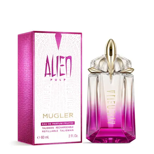 MUGLER Alien Pulp EDP, Women's Floral Sweet Fruity Fruity Floral Perfume with Refillable Perfume Bottle