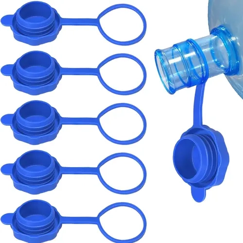 5 PCS Gallon Water Jug Cap, Upgrade Reusable Replacement Caps, Non Spill Lids for 55mm Water Bottle