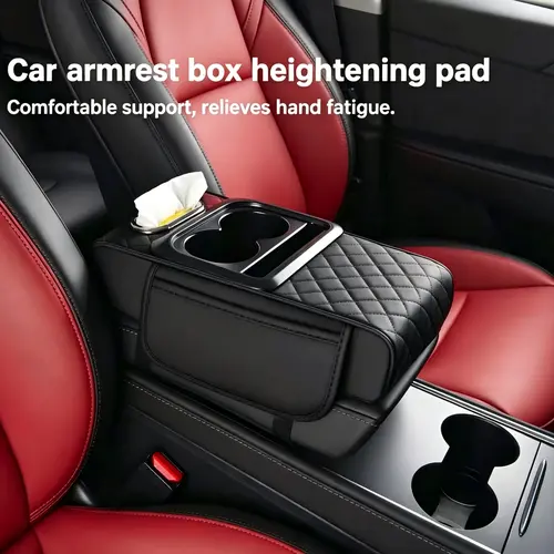 【DealsForYouDays】4-in-1 Multifunctional Car Center Console Armrest Pad, Tool Organizer with Storage Bag, Car Interior Organization Accessory, Multifunctional Car Organizer, Car Storage Organizer