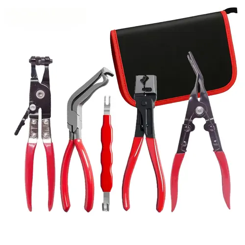 Combo Pack-Automotive repair pliers, automotive electrical disconnect pliers kits, high carbon steel connector splitters, hose clamps, automotive trim clip removal pliers, plug release tools, and wire terminal removal tools.