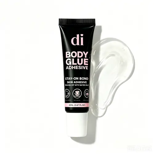 Body Adhesive for Clothes – Sweat & Water Resistant Fashion Glue for Low-Cut Styles, Strapless Dresses & Work Blouses, Sweatproof Fashion Tape Alternative, All Day Hold, 20ml