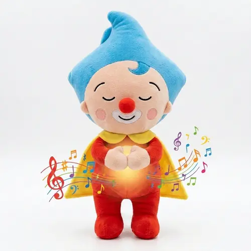 Soothing Rhythmic Breathing Plush Toy , 40cm Soft Stuffed Animal Sleep Soother with Glowing Belly, Huggable Comfort Snuggle Plushie for Toddlers, Calming Bedtime Companion Toy, Ideal Birthday Baby Shower Gift for Boys & Girls Electric pet TOY