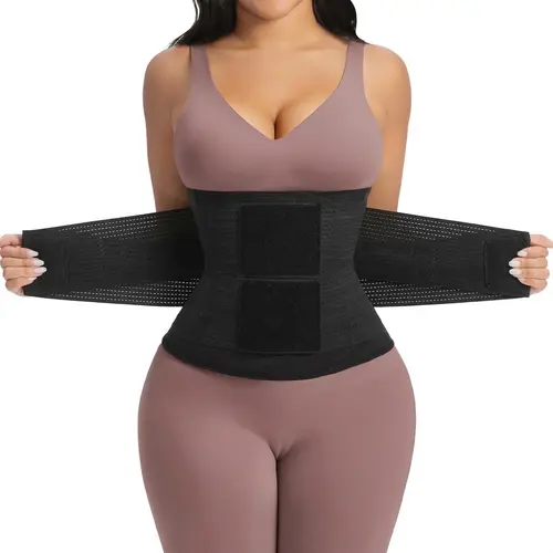 YIANNA Waist Trainer for Women Tummy Control Waist Cincher Sport Girdle with Steel Boned
