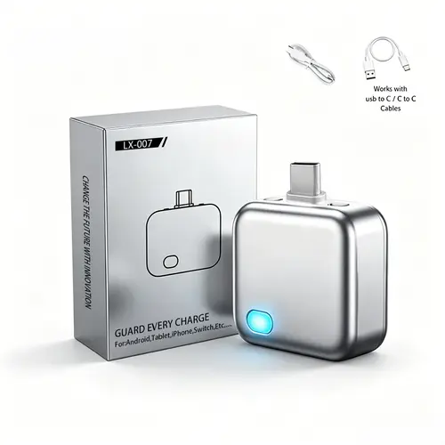 Automatic battery disconnection when fully charged, 140W fast charging, AI recognition for automatic power-off, overcharge protection for mobile phones, intelligent power-off battery protector, compatible with both Apple and Android.