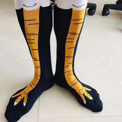 Funny Chicken Leg Socks for Women & Men - Novelty Crazy Socks, Gag Gifts