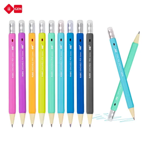 iiGEN RUBIC Erasable Gel Pens Set, 36 Assorted Pastel Colors, 0.6mm Retractable Twist Pens with Hexagon Barrel, Cute School Supplies for Journaling,Drawing, Back to School Haul, College Supplies, Office Accessories, TikTokShopBackToSchool Essentials