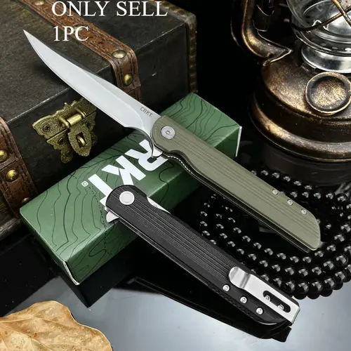 3810 Pocket Folding Knife with 8Cr13MoV Blade and G10 Handle, EDC Adventure Tool for Hiking and Mountaineering, Outdoor Survival Tools, Multi-Purpose Portable Camping Knives