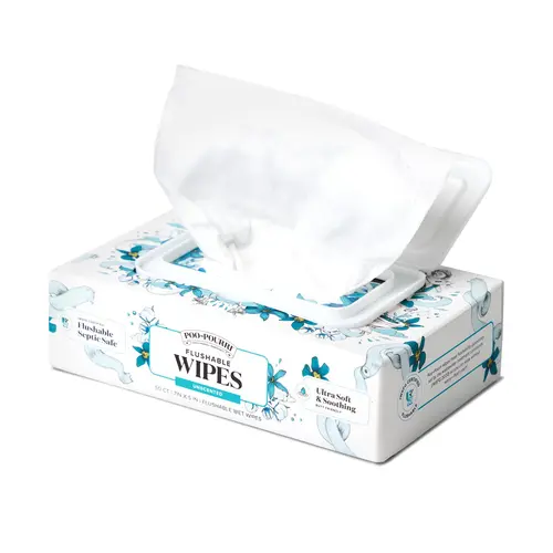 Poo~Pourri Flushable Wipes - IWSFG-Certified, Septic & Sewer Safe Wet Wipes