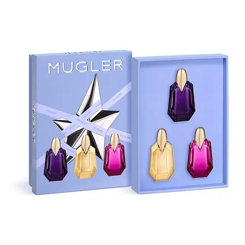 MUGLER Affordable Luxury Mini Perfumes Set - Deluxe Alien Collection (3x7ml/0.23oz) - Scent, Scented Fragrance, Aroma Eau de Parfum Fragrance Sets
