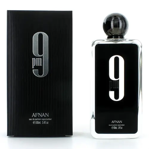Men's 9 PM by Afnan 3.4 oz EDP Perfume Spray - Lavender, Amber, Spicy, Vanilla Scented Fragrance for Men (Beauty & Personal Care)