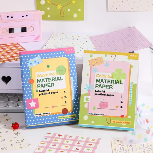 Available in two different sizes.200 Pcs Vibrant Rectangle Craft Paper Cardstock Colored Paper Kit, 3.97in-4in x 5.6in Japanese-Korean Style, Ideal for Planner Art, Bible Journaling, Enhancing Planning Experience, Scrapbook Supplies