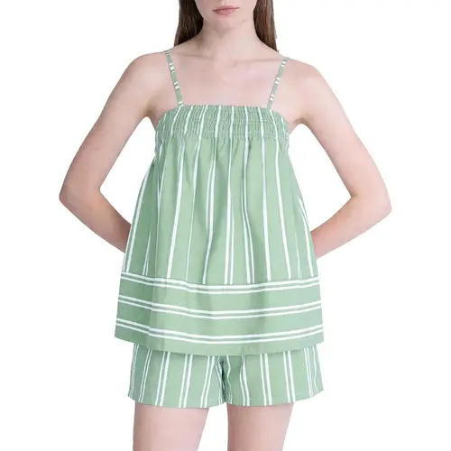 Women's 2-Piece Casual Lounge Set - Breathable, Lightweight Sleeveless Cami Top & Shorts, Women's 2-Piece Outfits for Sleep & Loungewear