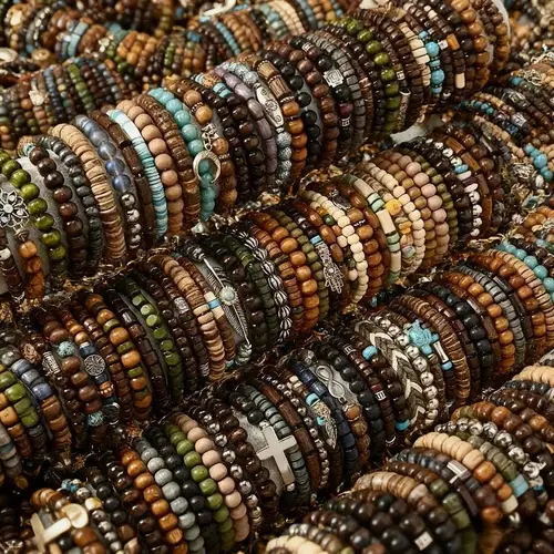 Handmade Wooden Bead Bracelets Set for Women, 36 or 72 Piece Vintage Bohemian Stacking Jewelry in Multiple Colors for Casual Wear, Bracelets For Women, 72Pcs, Bohemian Vibe, Colorful Mix, Everyday Wear, Daily
