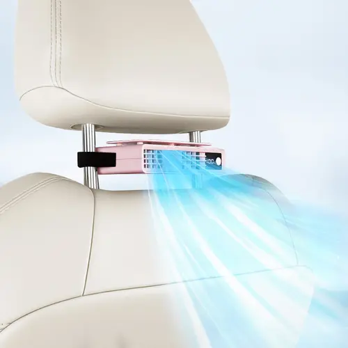 【SummerFinds】Joytutus Adjustable USB Port Car Fan - 2026 Dual Turbo High Velocity Cool Car Stuff, 5-Speed Adjustment, Magic Tape Easy Installation, Universal Fit ABS Material, Portable Vehicle Electronics