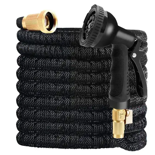 [summervibes]100,75,50FT Expandable Garden Hose,Heavy Duty Superior Strength,4 -Layer durable collapsible Latex Core,Extra Strong Brass Connectors ,lightweight flexible water hose tiktokshopspringglowup