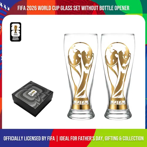 Officially Licensed Glass Cup Gift Set – Exquisite collectible set with exclusive trophy design, premium official soccer memorabilia, an ideal upscale gift for football fans and the whole family,Birthday Gifts & Homemade Iced Drinks | Top Picks for July