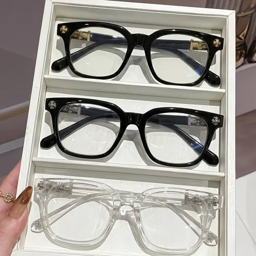 3-Pack Simple Square Anti-Blue Light Fashion Glasses, Unisex Daily Casual Computer Phone Eye Protection, No Prescription Sunglasses, Trendy Casual Glasses, Square Eyeglasses Frame, Square Frames, Stylish Glasses