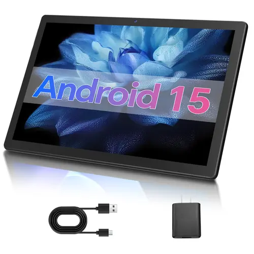 Digiland 10 in Android 15 Tablet with (3+3)GB RAM, 32GB + 256GB Expandable Storage, 6000mAh Battery, WiFi, BT 5.0, HD IPS Touchscreen, High Pixel, Flat Screen, Sunscreen, Type-C, Arm Processor – Father's Day, Valentine's Day Gift