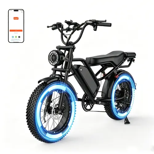 2Pro Adult 2-Seater Electric Dirt Bike affordable - 16/20in Fat Tires (20x4.0in) 1000W Peak Motor 31 MPH Top Speed 48V 18Ah Long-Range Battery Full Suspension APP-Enabled GPS USB Port Fast Charging Aluminum Frame 330lbs Max Load for Off-Road Sports ebikes